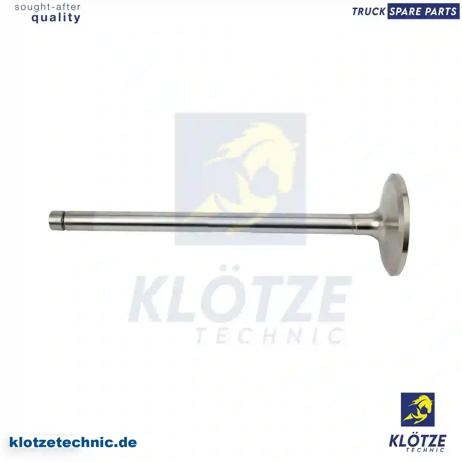 Intake valve, 5000678873, 5010248979, , || Klötze Technic Spare Part | Engine, Accelerator Pedal, Camshaft, Connecting Rod, Crankcase, Crankshaft, Cylinder Head, Engine Suspension Mountings, Exhaust Manifold, Exhaust Gas Recirculation, Filter Kits, Flywheel Housing, General Overhaul Kits, Engine, Intake Manifold, Oil Cleaner, Oil Cooler, Oil Filter, Oil Pump, Oil Sump, Piston & Liner, Sensor & Switch, Timing Case, Turbocharger, Cooling System, Belt Tensioner, Coolant Filter, Coolant Pipe, Corrosion Prevention Agent, Drive, Expansion Tank, Fan, Intercooler, Monitors & Gauges, Radiator, Thermostat, V-Belt / Timing belt, Water Pump, Fuel System, Electronical Injector Unit, Feed Pump, Fuel Filter, cpl., Fuel Gauge Sender,  Fuel Line, Fuel Pump, Fuel Tank, Injection Line Kit, Injection Pump, Exhaust System, Clutch & Pedal, Gearbox, Propeller Shaft, Axles, Brake System, Hubs & Wheels, Suspension, Leaf Spring, Universal Parts / Accessories, Steering, Electrical System, Cabin