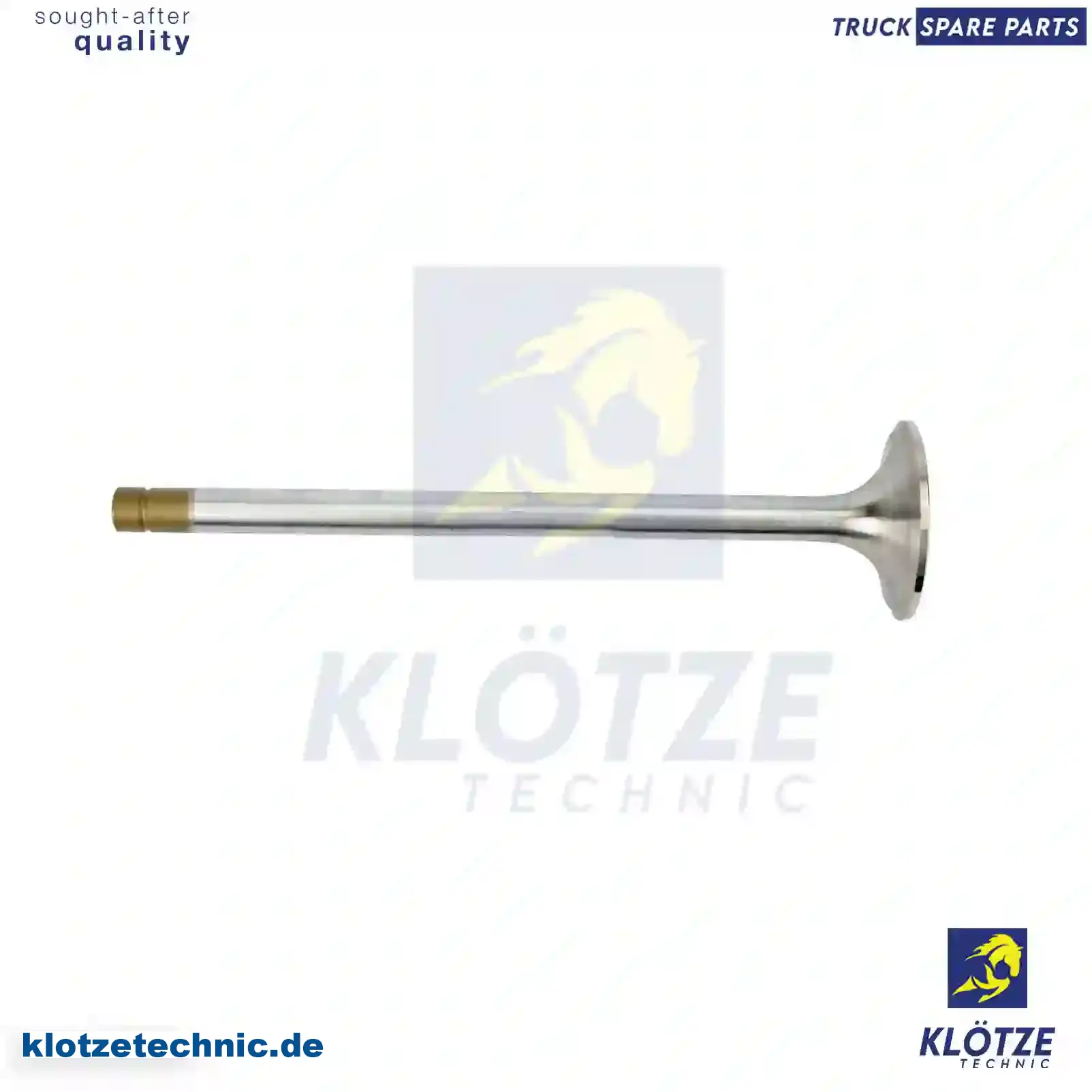 Exhaust valve, 5000678652, 5010248978, , || Klötze Technic Spare Part | Engine, Accelerator Pedal, Camshaft, Connecting Rod, Crankcase, Crankshaft, Cylinder Head, Engine Suspension Mountings, Exhaust Manifold, Exhaust Gas Recirculation, Filter Kits, Flywheel Housing, General Overhaul Kits, Engine, Intake Manifold, Oil Cleaner, Oil Cooler, Oil Filter, Oil Pump, Oil Sump, Piston & Liner, Sensor & Switch, Timing Case, Turbocharger, Cooling System, Belt Tensioner, Coolant Filter, Coolant Pipe, Corrosion Prevention Agent, Drive, Expansion Tank, Fan, Intercooler, Monitors & Gauges, Radiator, Thermostat, V-Belt / Timing belt, Water Pump, Fuel System, Electronical Injector Unit, Feed Pump, Fuel Filter, cpl., Fuel Gauge Sender,  Fuel Line, Fuel Pump, Fuel Tank, Injection Line Kit, Injection Pump, Exhaust System, Clutch & Pedal, Gearbox, Propeller Shaft, Axles, Brake System, Hubs & Wheels, Suspension, Leaf Spring, Universal Parts / Accessories, Steering, Electrical System, Cabin