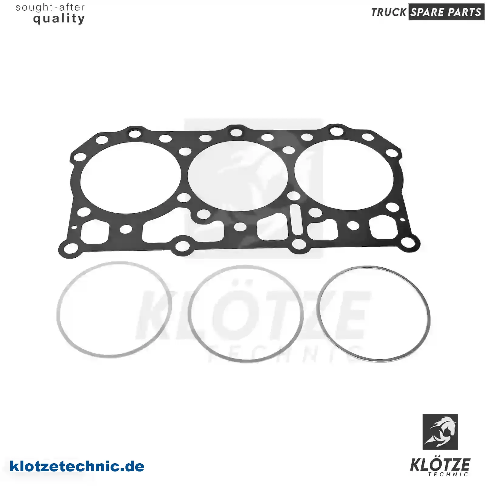 Cylinder head gasket, 5001834870 || Klötze Technic Spare Part | Engine, Accelerator Pedal, Camshaft, Connecting Rod, Crankcase, Crankshaft, Cylinder Head, Engine Suspension Mountings, Exhaust Manifold, Exhaust Gas Recirculation, Filter Kits, Flywheel Housing, General Overhaul Kits, Engine, Intake Manifold, Oil Cleaner, Oil Cooler, Oil Filter, Oil Pump, Oil Sump, Piston & Liner, Sensor & Switch, Timing Case, Turbocharger, Cooling System, Belt Tensioner, Coolant Filter, Coolant Pipe, Corrosion Prevention Agent, Drive, Expansion Tank, Fan, Intercooler, Monitors & Gauges, Radiator, Thermostat, V-Belt / Timing belt, Water Pump, Fuel System, Electronical Injector Unit, Feed Pump, Fuel Filter, cpl., Fuel Gauge Sender,  Fuel Line, Fuel Pump, Fuel Tank, Injection Line Kit, Injection Pump, Exhaust System, Clutch & Pedal, Gearbox, Propeller Shaft, Axles, Brake System, Hubs & Wheels, Suspension, Leaf Spring, Universal Parts / Accessories, Steering, Electrical System, Cabin