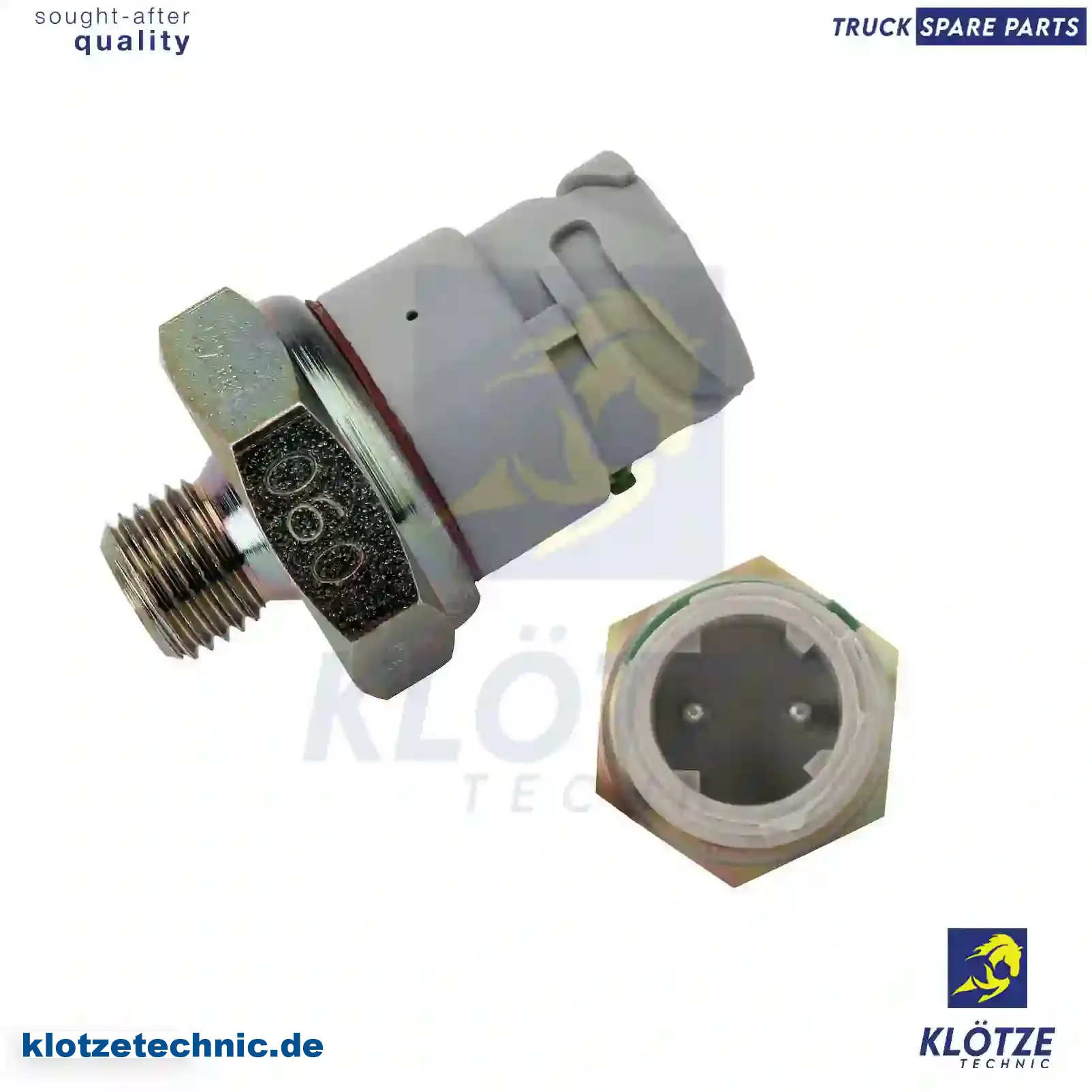 Oil pressure sensor, 5010398062, ZG00802-0008 || Klötze Technic Spare Part | Engine, Accelerator Pedal, Camshaft, Connecting Rod, Crankcase, Crankshaft, Cylinder Head, Engine Suspension Mountings, Exhaust Manifold, Exhaust Gas Recirculation, Filter Kits, Flywheel Housing, General Overhaul Kits, Engine, Intake Manifold, Oil Cleaner, Oil Cooler, Oil Filter, Oil Pump, Oil Sump, Piston & Liner, Sensor & Switch, Timing Case, Turbocharger, Cooling System, Belt Tensioner, Coolant Filter, Coolant Pipe, Corrosion Prevention Agent, Drive, Expansion Tank, Fan, Intercooler, Monitors & Gauges, Radiator, Thermostat, V-Belt / Timing belt, Water Pump, Fuel System, Electronical Injector Unit, Feed Pump, Fuel Filter, cpl., Fuel Gauge Sender,  Fuel Line, Fuel Pump, Fuel Tank, Injection Line Kit, Injection Pump, Exhaust System, Clutch & Pedal, Gearbox, Propeller Shaft, Axles, Brake System, Hubs & Wheels, Suspension, Leaf Spring, Universal Parts / Accessories, Steering, Electrical System, Cabin