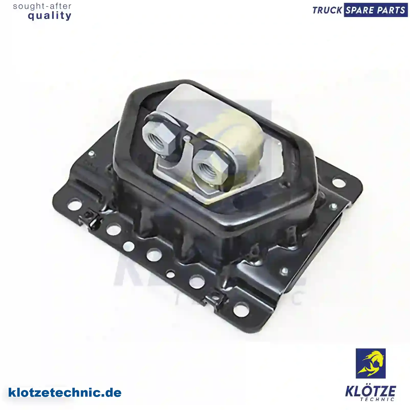 Engine mounting, rear, 7420499469, 7420499472, 20499469, 20499472, ZG01114-0008, || Klötze Technic Spare Part | Engine, Accelerator Pedal, Camshaft, Connecting Rod, Crankcase, Crankshaft, Cylinder Head, Engine Suspension Mountings, Exhaust Manifold, Exhaust Gas Recirculation, Filter Kits, Flywheel Housing, General Overhaul Kits, Engine, Intake Manifold, Oil Cleaner, Oil Cooler, Oil Filter, Oil Pump, Oil Sump, Piston & Liner, Sensor & Switch, Timing Case, Turbocharger, Cooling System, Belt Tensioner, Coolant Filter, Coolant Pipe, Corrosion Prevention Agent, Drive, Expansion Tank, Fan, Intercooler, Monitors & Gauges, Radiator, Thermostat, V-Belt / Timing belt, Water Pump, Fuel System, Electronical Injector Unit, Feed Pump, Fuel Filter, cpl., Fuel Gauge Sender,  Fuel Line, Fuel Pump, Fuel Tank, Injection Line Kit, Injection Pump, Exhaust System, Clutch & Pedal, Gearbox, Propeller Shaft, Axles, Brake System, Hubs & Wheels, Suspension, Leaf Spring, Universal Parts / Accessories, Steering, Electrical System, Cabin