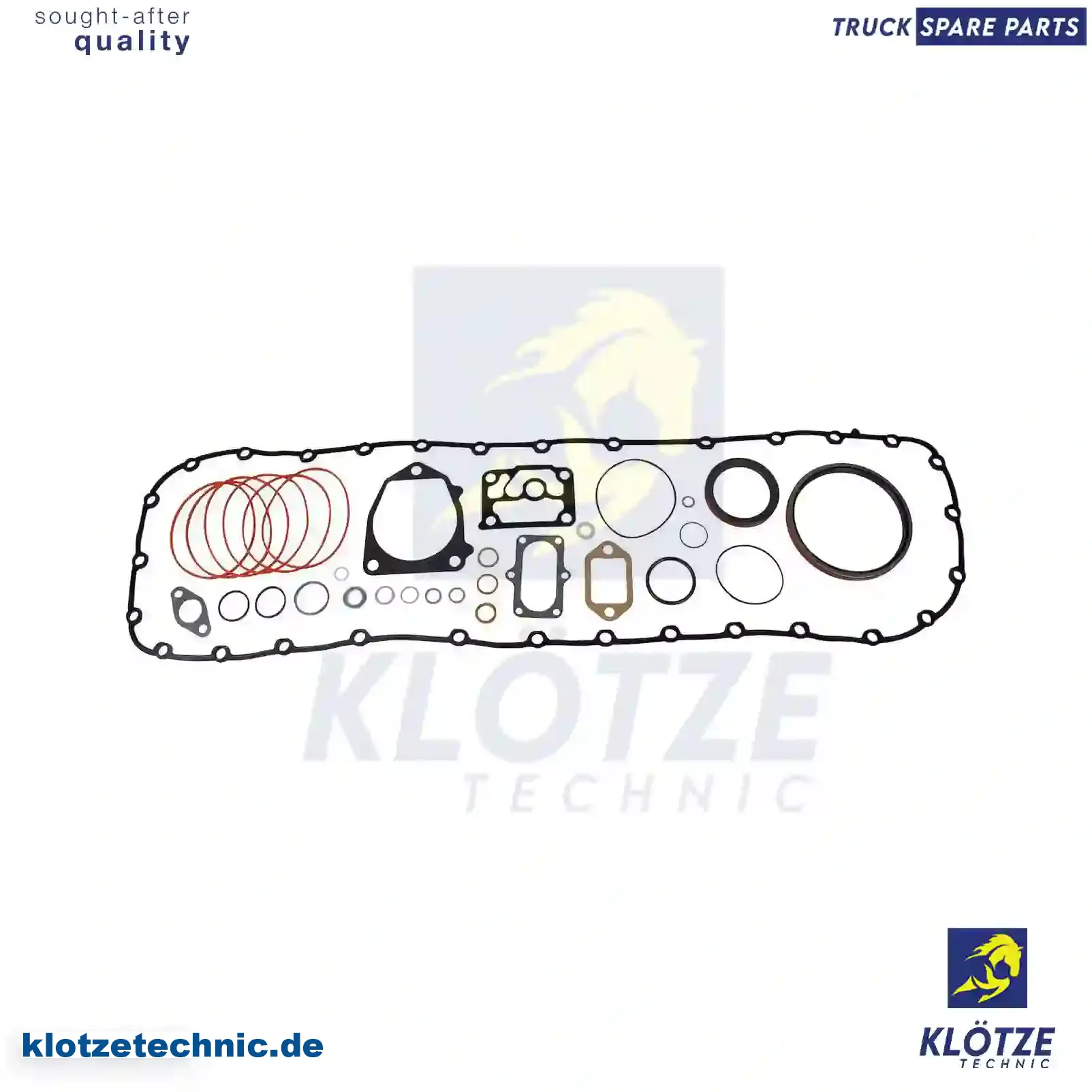 Gasket kit, crankcase, 5001858730 || Klötze Technic Spare Part | Engine, Accelerator Pedal, Camshaft, Connecting Rod, Crankcase, Crankshaft, Cylinder Head, Engine Suspension Mountings, Exhaust Manifold, Exhaust Gas Recirculation, Filter Kits, Flywheel Housing, General Overhaul Kits, Engine, Intake Manifold, Oil Cleaner, Oil Cooler, Oil Filter, Oil Pump, Oil Sump, Piston & Liner, Sensor & Switch, Timing Case, Turbocharger, Cooling System, Belt Tensioner, Coolant Filter, Coolant Pipe, Corrosion Prevention Agent, Drive, Expansion Tank, Fan, Intercooler, Monitors & Gauges, Radiator, Thermostat, V-Belt / Timing belt, Water Pump, Fuel System, Electronical Injector Unit, Feed Pump, Fuel Filter, cpl., Fuel Gauge Sender,  Fuel Line, Fuel Pump, Fuel Tank, Injection Line Kit, Injection Pump, Exhaust System, Clutch & Pedal, Gearbox, Propeller Shaft, Axles, Brake System, Hubs & Wheels, Suspension, Leaf Spring, Universal Parts / Accessories, Steering, Electrical System, Cabin