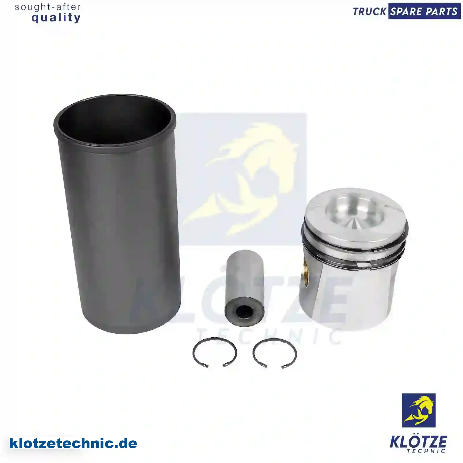 Piston with liner, 5001836501 || Klötze Technic Spare Part | Engine, Accelerator Pedal, Camshaft, Connecting Rod, Crankcase, Crankshaft, Cylinder Head, Engine Suspension Mountings, Exhaust Manifold, Exhaust Gas Recirculation, Filter Kits, Flywheel Housing, General Overhaul Kits, Engine, Intake Manifold, Oil Cleaner, Oil Cooler, Oil Filter, Oil Pump, Oil Sump, Piston & Liner, Sensor & Switch, Timing Case, Turbocharger, Cooling System, Belt Tensioner, Coolant Filter, Coolant Pipe, Corrosion Prevention Agent, Drive, Expansion Tank, Fan, Intercooler, Monitors & Gauges, Radiator, Thermostat, V-Belt / Timing belt, Water Pump, Fuel System, Electronical Injector Unit, Feed Pump, Fuel Filter, cpl., Fuel Gauge Sender,  Fuel Line, Fuel Pump, Fuel Tank, Injection Line Kit, Injection Pump, Exhaust System, Clutch & Pedal, Gearbox, Propeller Shaft, Axles, Brake System, Hubs & Wheels, Suspension, Leaf Spring, Universal Parts / Accessories, Steering, Electrical System, Cabin