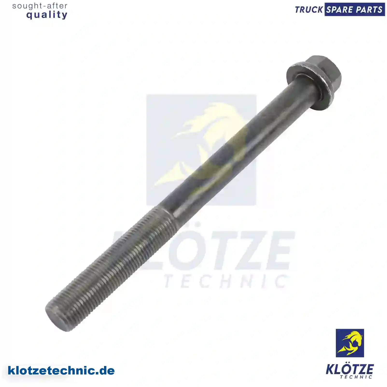 Cylinder head screw, 04815557, 4815557, , || Klötze Technic Spare Part | Engine, Accelerator Pedal, Camshaft, Connecting Rod, Crankcase, Crankshaft, Cylinder Head, Engine Suspension Mountings, Exhaust Manifold, Exhaust Gas Recirculation, Filter Kits, Flywheel Housing, General Overhaul Kits, Engine, Intake Manifold, Oil Cleaner, Oil Cooler, Oil Filter, Oil Pump, Oil Sump, Piston & Liner, Sensor & Switch, Timing Case, Turbocharger, Cooling System, Belt Tensioner, Coolant Filter, Coolant Pipe, Corrosion Prevention Agent, Drive, Expansion Tank, Fan, Intercooler, Monitors & Gauges, Radiator, Thermostat, V-Belt / Timing belt, Water Pump, Fuel System, Electronical Injector Unit, Feed Pump, Fuel Filter, cpl., Fuel Gauge Sender,  Fuel Line, Fuel Pump, Fuel Tank, Injection Line Kit, Injection Pump, Exhaust System, Clutch & Pedal, Gearbox, Propeller Shaft, Axles, Brake System, Hubs & Wheels, Suspension, Leaf Spring, Universal Parts / Accessories, Steering, Electrical System, Cabin