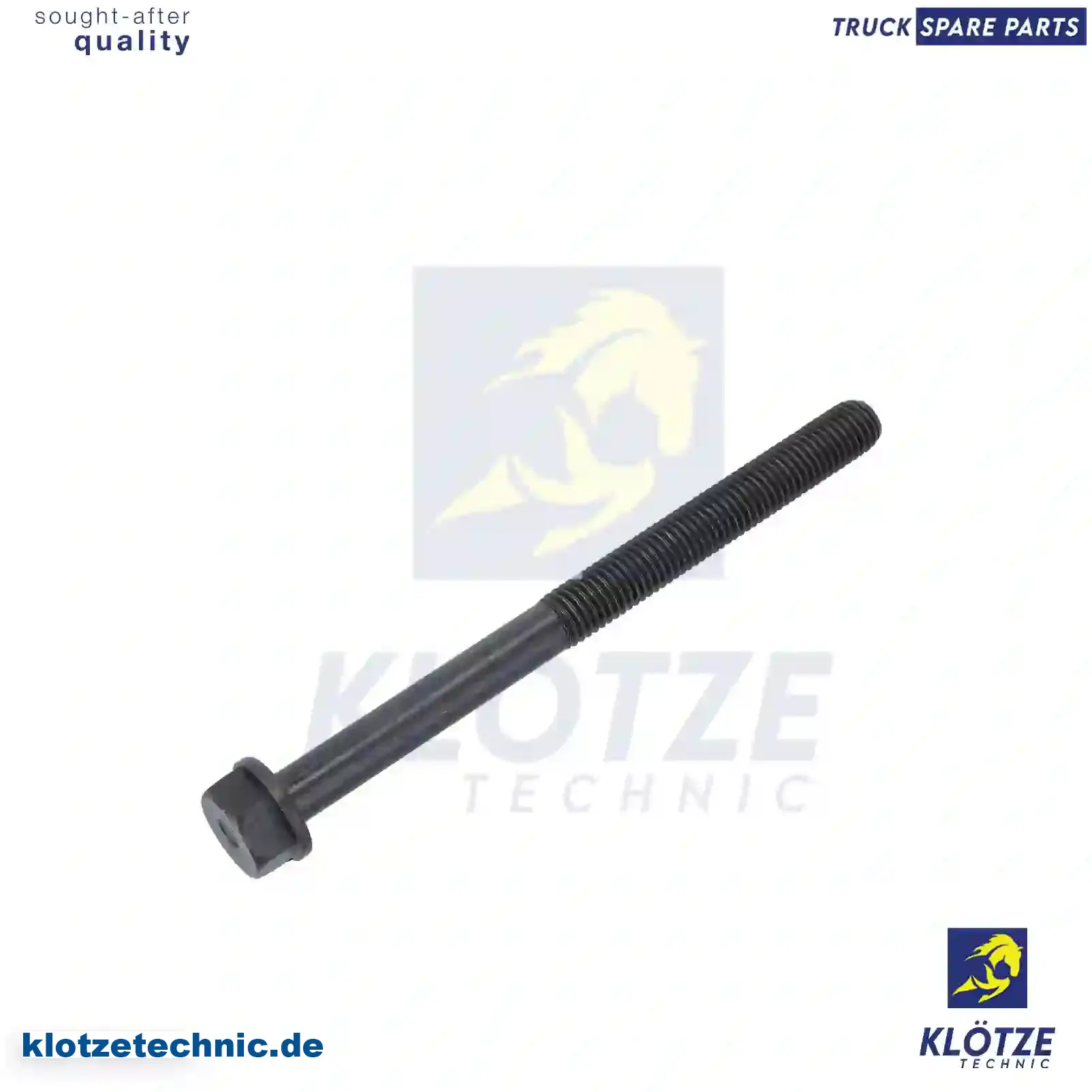 Cylinder head screw, 4891025 || Klötze Technic Spare Part | Engine, Accelerator Pedal, Camshaft, Connecting Rod, Crankcase, Crankshaft, Cylinder Head, Engine Suspension Mountings, Exhaust Manifold, Exhaust Gas Recirculation, Filter Kits, Flywheel Housing, General Overhaul Kits, Engine, Intake Manifold, Oil Cleaner, Oil Cooler, Oil Filter, Oil Pump, Oil Sump, Piston & Liner, Sensor & Switch, Timing Case, Turbocharger, Cooling System, Belt Tensioner, Coolant Filter, Coolant Pipe, Corrosion Prevention Agent, Drive, Expansion Tank, Fan, Intercooler, Monitors & Gauges, Radiator, Thermostat, V-Belt / Timing belt, Water Pump, Fuel System, Electronical Injector Unit, Feed Pump, Fuel Filter, cpl., Fuel Gauge Sender,  Fuel Line, Fuel Pump, Fuel Tank, Injection Line Kit, Injection Pump, Exhaust System, Clutch & Pedal, Gearbox, Propeller Shaft, Axles, Brake System, Hubs & Wheels, Suspension, Leaf Spring, Universal Parts / Accessories, Steering, Electrical System, Cabin