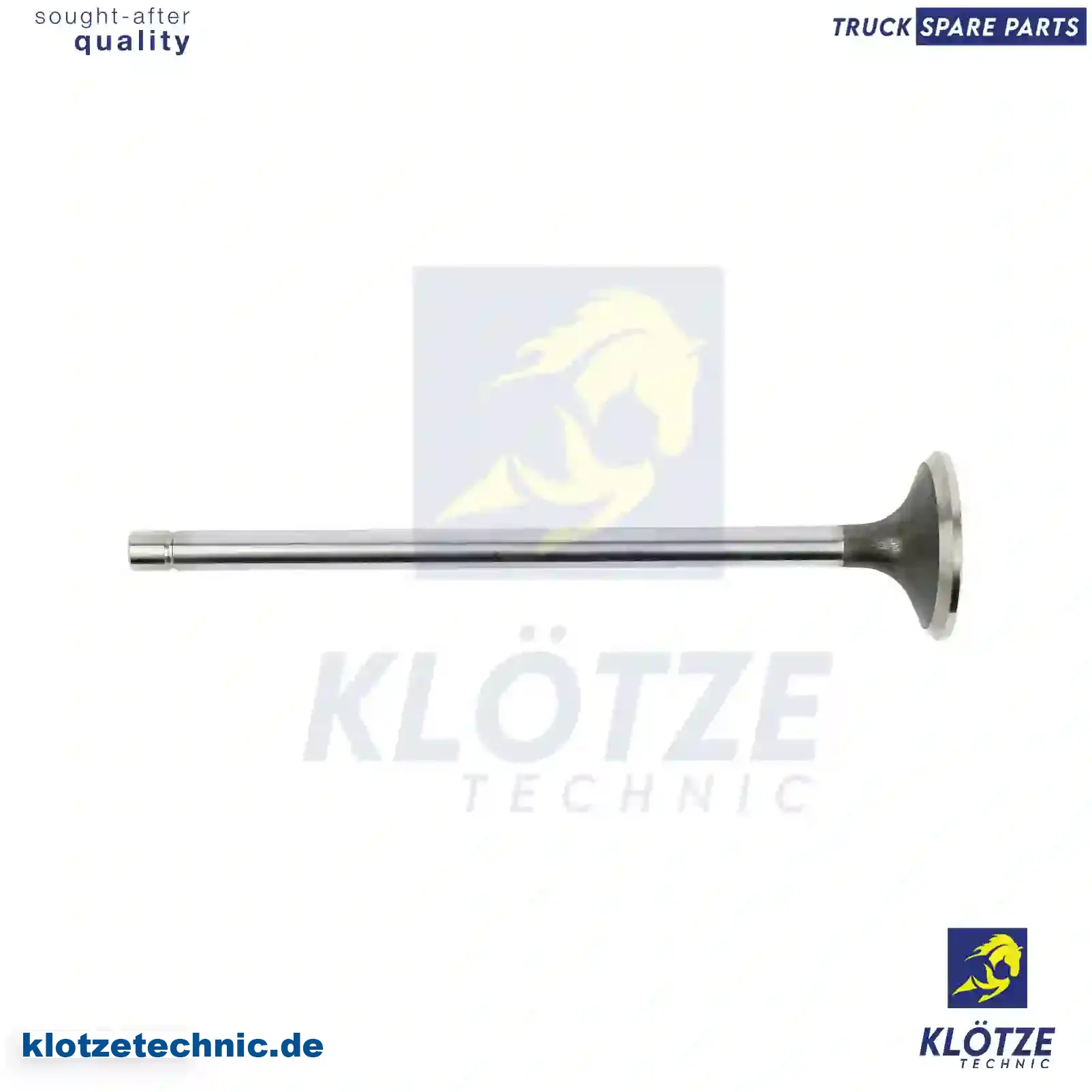 Exhaust valve, 500355780, 504080352, 504293892, || Klötze Technic Spare Part | Engine, Accelerator Pedal, Camshaft, Connecting Rod, Crankcase, Crankshaft, Cylinder Head, Engine Suspension Mountings, Exhaust Manifold, Exhaust Gas Recirculation, Filter Kits, Flywheel Housing, General Overhaul Kits, Engine, Intake Manifold, Oil Cleaner, Oil Cooler, Oil Filter, Oil Pump, Oil Sump, Piston & Liner, Sensor & Switch, Timing Case, Turbocharger, Cooling System, Belt Tensioner, Coolant Filter, Coolant Pipe, Corrosion Prevention Agent, Drive, Expansion Tank, Fan, Intercooler, Monitors & Gauges, Radiator, Thermostat, V-Belt / Timing belt, Water Pump, Fuel System, Electronical Injector Unit, Feed Pump, Fuel Filter, cpl., Fuel Gauge Sender,  Fuel Line, Fuel Pump, Fuel Tank, Injection Line Kit, Injection Pump, Exhaust System, Clutch & Pedal, Gearbox, Propeller Shaft, Axles, Brake System, Hubs & Wheels, Suspension, Leaf Spring, Universal Parts / Accessories, Steering, Electrical System, Cabin