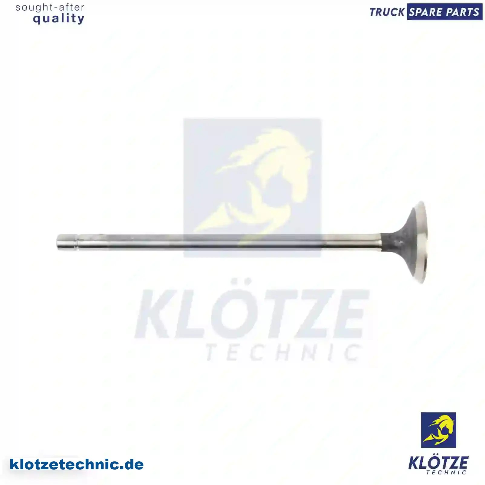 Exhaust valve, 500354687, 504042363, 504078215, 99457210 || Klötze Technic Spare Part | Engine, Accelerator Pedal, Camshaft, Connecting Rod, Crankcase, Crankshaft, Cylinder Head, Engine Suspension Mountings, Exhaust Manifold, Exhaust Gas Recirculation, Filter Kits, Flywheel Housing, General Overhaul Kits, Engine, Intake Manifold, Oil Cleaner, Oil Cooler, Oil Filter, Oil Pump, Oil Sump, Piston & Liner, Sensor & Switch, Timing Case, Turbocharger, Cooling System, Belt Tensioner, Coolant Filter, Coolant Pipe, Corrosion Prevention Agent, Drive, Expansion Tank, Fan, Intercooler, Monitors & Gauges, Radiator, Thermostat, V-Belt / Timing belt, Water Pump, Fuel System, Electronical Injector Unit, Feed Pump, Fuel Filter, cpl., Fuel Gauge Sender,  Fuel Line, Fuel Pump, Fuel Tank, Injection Line Kit, Injection Pump, Exhaust System, Clutch & Pedal, Gearbox, Propeller Shaft, Axles, Brake System, Hubs & Wheels, Suspension, Leaf Spring, Universal Parts / Accessories, Steering, Electrical System, Cabin