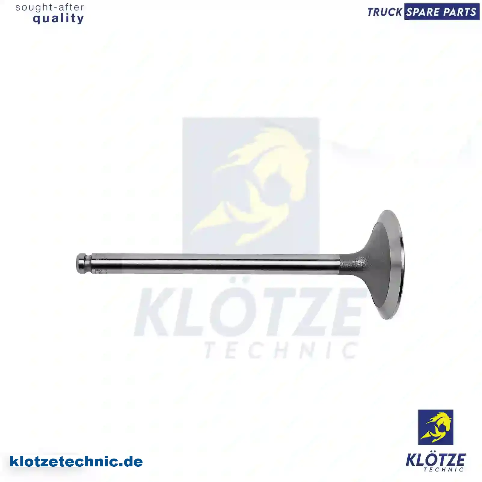 Intake valve, 98468338, 98468338, ZG01391-0008, || Klötze Technic Spare Part | Engine, Accelerator Pedal, Camshaft, Connecting Rod, Crankcase, Crankshaft, Cylinder Head, Engine Suspension Mountings, Exhaust Manifold, Exhaust Gas Recirculation, Filter Kits, Flywheel Housing, General Overhaul Kits, Engine, Intake Manifold, Oil Cleaner, Oil Cooler, Oil Filter, Oil Pump, Oil Sump, Piston & Liner, Sensor & Switch, Timing Case, Turbocharger, Cooling System, Belt Tensioner, Coolant Filter, Coolant Pipe, Corrosion Prevention Agent, Drive, Expansion Tank, Fan, Intercooler, Monitors & Gauges, Radiator, Thermostat, V-Belt / Timing belt, Water Pump, Fuel System, Electronical Injector Unit, Feed Pump, Fuel Filter, cpl., Fuel Gauge Sender,  Fuel Line, Fuel Pump, Fuel Tank, Injection Line Kit, Injection Pump, Exhaust System, Clutch & Pedal, Gearbox, Propeller Shaft, Axles, Brake System, Hubs & Wheels, Suspension, Leaf Spring, Universal Parts / Accessories, Steering, Electrical System, Cabin