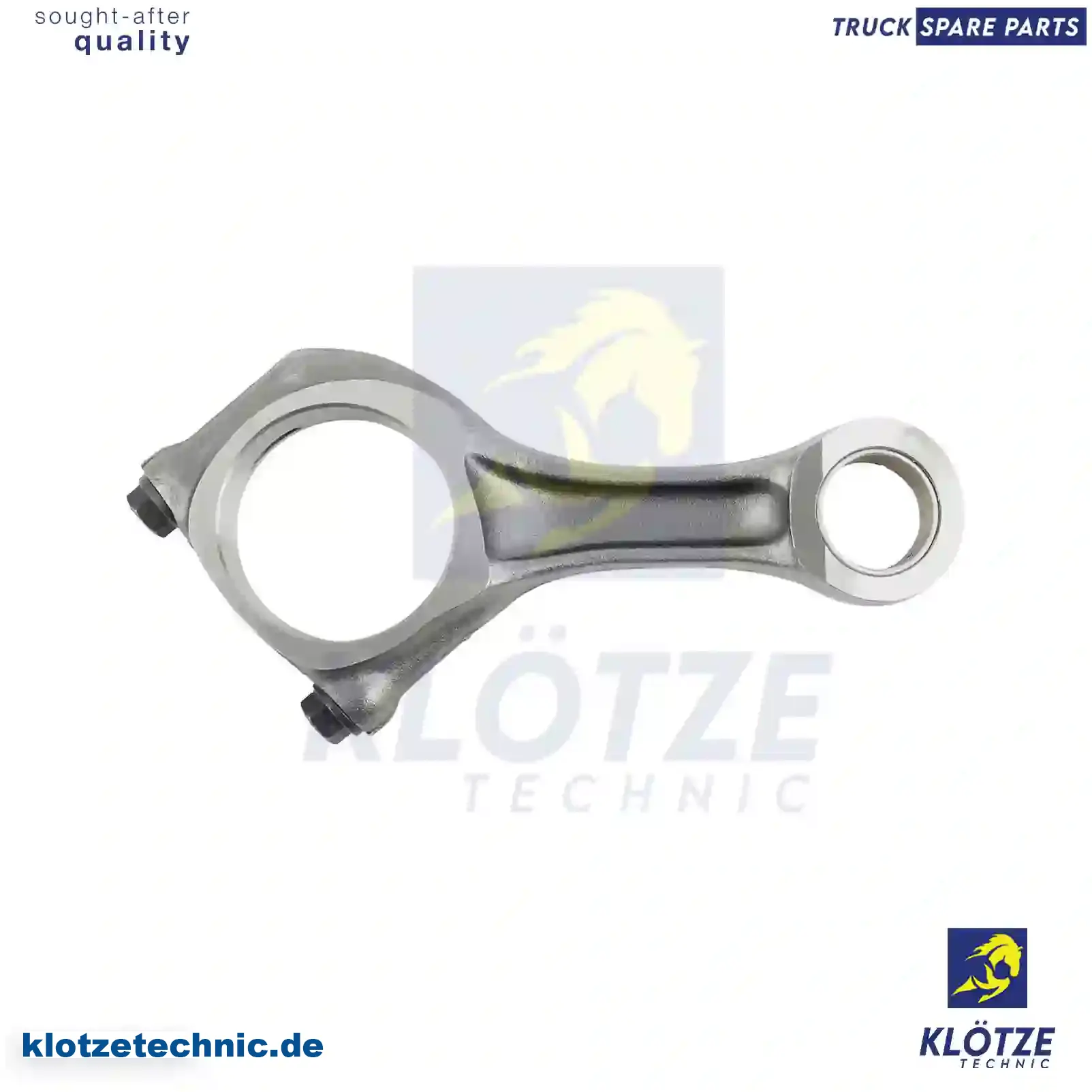 Connecting rod, conical head, 504057276, 504341501, 504057276, 504341501 || Klötze Technic Spare Part | Engine, Accelerator Pedal, Camshaft, Connecting Rod, Crankcase, Crankshaft, Cylinder Head, Engine Suspension Mountings, Exhaust Manifold, Exhaust Gas Recirculation, Filter Kits, Flywheel Housing, General Overhaul Kits, Engine, Intake Manifold, Oil Cleaner, Oil Cooler, Oil Filter, Oil Pump, Oil Sump, Piston & Liner, Sensor & Switch, Timing Case, Turbocharger, Cooling System, Belt Tensioner, Coolant Filter, Coolant Pipe, Corrosion Prevention Agent, Drive, Expansion Tank, Fan, Intercooler, Monitors & Gauges, Radiator, Thermostat, V-Belt / Timing belt, Water Pump, Fuel System, Electronical Injector Unit, Feed Pump, Fuel Filter, cpl., Fuel Gauge Sender,  Fuel Line, Fuel Pump, Fuel Tank, Injection Line Kit, Injection Pump, Exhaust System, Clutch & Pedal, Gearbox, Propeller Shaft, Axles, Brake System, Hubs & Wheels, Suspension, Leaf Spring, Universal Parts / Accessories, Steering, Electrical System, Cabin