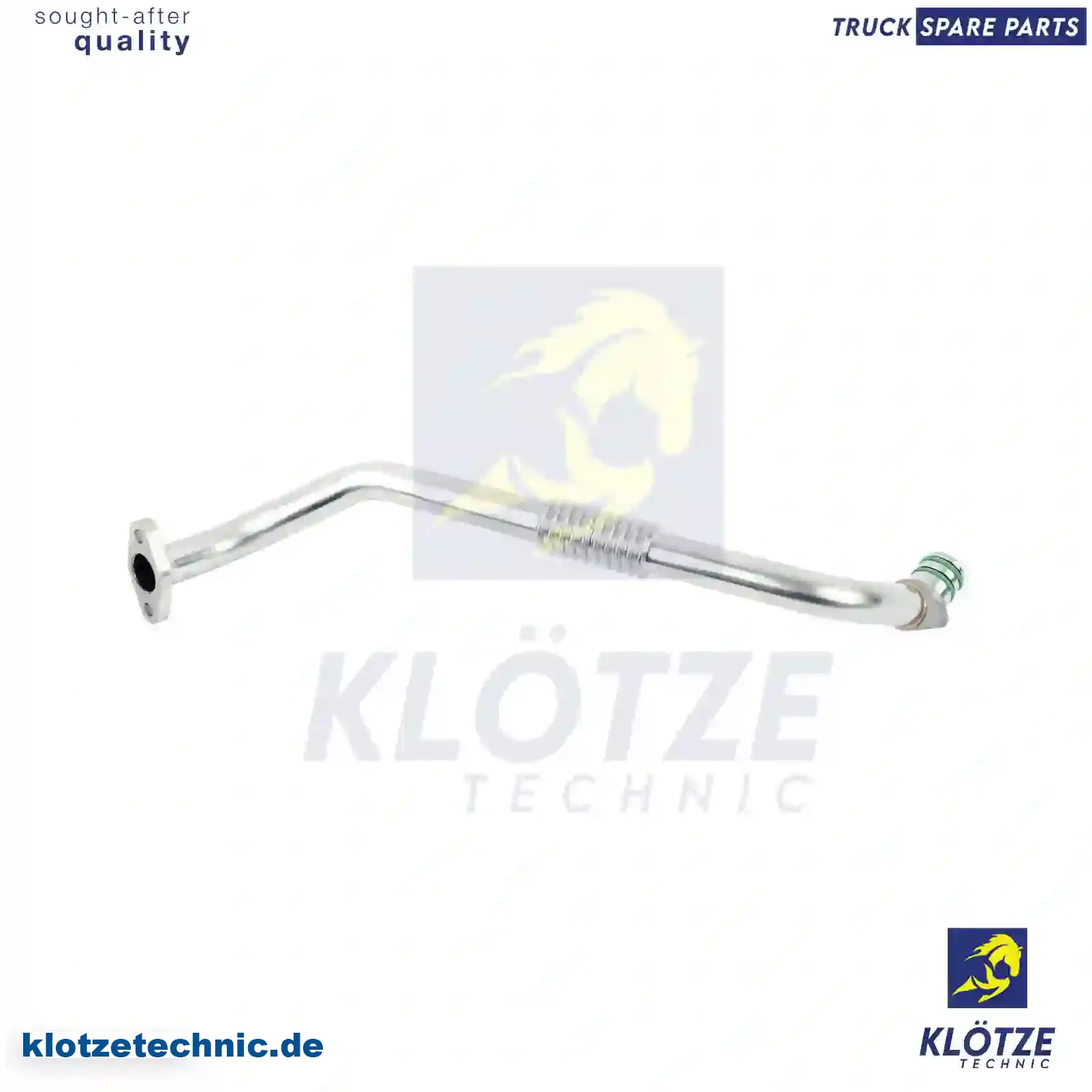 Oil line, 504062863 || Klötze Technic Spare Part | Engine, Accelerator Pedal, Camshaft, Connecting Rod, Crankcase, Crankshaft, Cylinder Head, Engine Suspension Mountings, Exhaust Manifold, Exhaust Gas Recirculation, Filter Kits, Flywheel Housing, General Overhaul Kits, Engine, Intake Manifold, Oil Cleaner, Oil Cooler, Oil Filter, Oil Pump, Oil Sump, Piston & Liner, Sensor & Switch, Timing Case, Turbocharger, Cooling System, Belt Tensioner, Coolant Filter, Coolant Pipe, Corrosion Prevention Agent, Drive, Expansion Tank, Fan, Intercooler, Monitors & Gauges, Radiator, Thermostat, V-Belt / Timing belt, Water Pump, Fuel System, Electronical Injector Unit, Feed Pump, Fuel Filter, cpl., Fuel Gauge Sender,  Fuel Line, Fuel Pump, Fuel Tank, Injection Line Kit, Injection Pump, Exhaust System, Clutch & Pedal, Gearbox, Propeller Shaft, Axles, Brake System, Hubs & Wheels, Suspension, Leaf Spring, Universal Parts / Accessories, Steering, Electrical System, Cabin