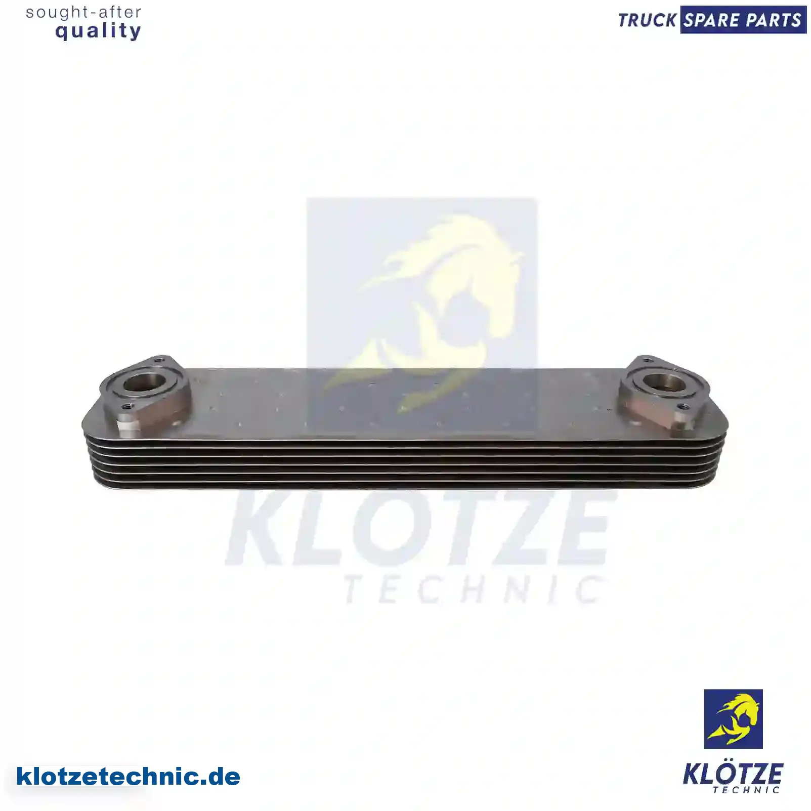 Oil cooler, 500301692, 5001858174, 5801389775 || Klötze Technic Spare Part | Engine, Accelerator Pedal, Camshaft, Connecting Rod, Crankcase, Crankshaft, Cylinder Head, Engine Suspension Mountings, Exhaust Manifold, Exhaust Gas Recirculation, Filter Kits, Flywheel Housing, General Overhaul Kits, Engine, Intake Manifold, Oil Cleaner, Oil Cooler, Oil Filter, Oil Pump, Oil Sump, Piston & Liner, Sensor & Switch, Timing Case, Turbocharger, Cooling System, Belt Tensioner, Coolant Filter, Coolant Pipe, Corrosion Prevention Agent, Drive, Expansion Tank, Fan, Intercooler, Monitors & Gauges, Radiator, Thermostat, V-Belt / Timing belt, Water Pump, Fuel System, Electronical Injector Unit, Feed Pump, Fuel Filter, cpl., Fuel Gauge Sender,  Fuel Line, Fuel Pump, Fuel Tank, Injection Line Kit, Injection Pump, Exhaust System, Clutch & Pedal, Gearbox, Propeller Shaft, Axles, Brake System, Hubs & Wheels, Suspension, Leaf Spring, Universal Parts / Accessories, Steering, Electrical System, Cabin