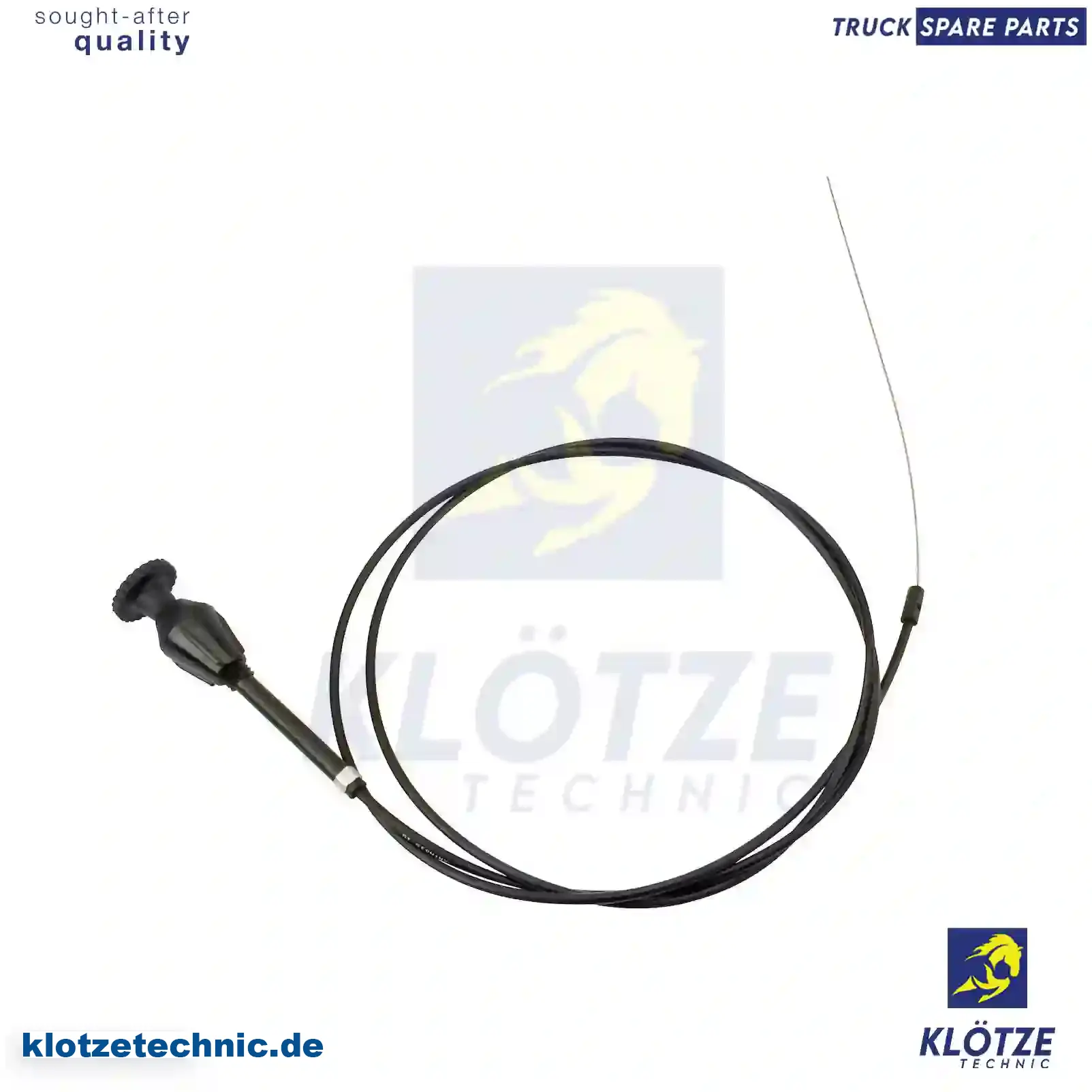 Throttle cable, 1577212 || Klötze Technic Spare Part | Engine, Accelerator Pedal, Camshaft, Connecting Rod, Crankcase, Crankshaft, Cylinder Head, Engine Suspension Mountings, Exhaust Manifold, Exhaust Gas Recirculation, Filter Kits, Flywheel Housing, General Overhaul Kits, Engine, Intake Manifold, Oil Cleaner, Oil Cooler, Oil Filter, Oil Pump, Oil Sump, Piston & Liner, Sensor & Switch, Timing Case, Turbocharger, Cooling System, Belt Tensioner, Coolant Filter, Coolant Pipe, Corrosion Prevention Agent, Drive, Expansion Tank, Fan, Intercooler, Monitors & Gauges, Radiator, Thermostat, V-Belt / Timing belt, Water Pump, Fuel System, Electronical Injector Unit, Feed Pump, Fuel Filter, cpl., Fuel Gauge Sender,  Fuel Line, Fuel Pump, Fuel Tank, Injection Line Kit, Injection Pump, Exhaust System, Clutch & Pedal, Gearbox, Propeller Shaft, Axles, Brake System, Hubs & Wheels, Suspension, Leaf Spring, Universal Parts / Accessories, Steering, Electrical System, Cabin