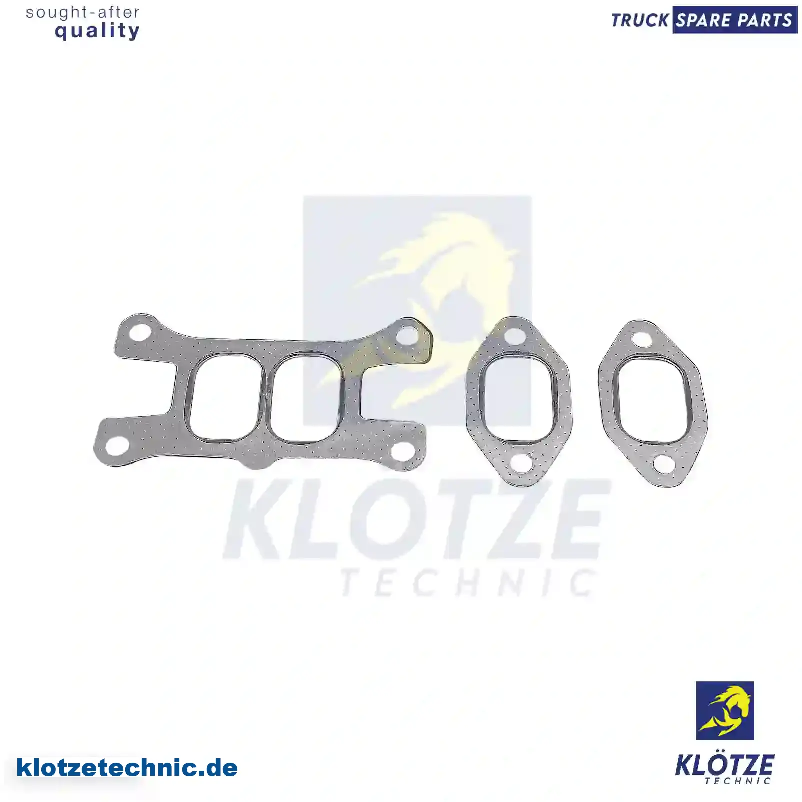 Gasket kit, exhaust manifold, 98436180S, 98436181S || Klötze Technic Spare Part | Engine, Accelerator Pedal, Camshaft, Connecting Rod, Crankcase, Crankshaft, Cylinder Head, Engine Suspension Mountings, Exhaust Manifold, Exhaust Gas Recirculation, Filter Kits, Flywheel Housing, General Overhaul Kits, Engine, Intake Manifold, Oil Cleaner, Oil Cooler, Oil Filter, Oil Pump, Oil Sump, Piston & Liner, Sensor & Switch, Timing Case, Turbocharger, Cooling System, Belt Tensioner, Coolant Filter, Coolant Pipe, Corrosion Prevention Agent, Drive, Expansion Tank, Fan, Intercooler, Monitors & Gauges, Radiator, Thermostat, V-Belt / Timing belt, Water Pump, Fuel System, Electronical Injector Unit, Feed Pump, Fuel Filter, cpl., Fuel Gauge Sender,  Fuel Line, Fuel Pump, Fuel Tank, Injection Line Kit, Injection Pump, Exhaust System, Clutch & Pedal, Gearbox, Propeller Shaft, Axles, Brake System, Hubs & Wheels, Suspension, Leaf Spring, Universal Parts / Accessories, Steering, Electrical System, Cabin