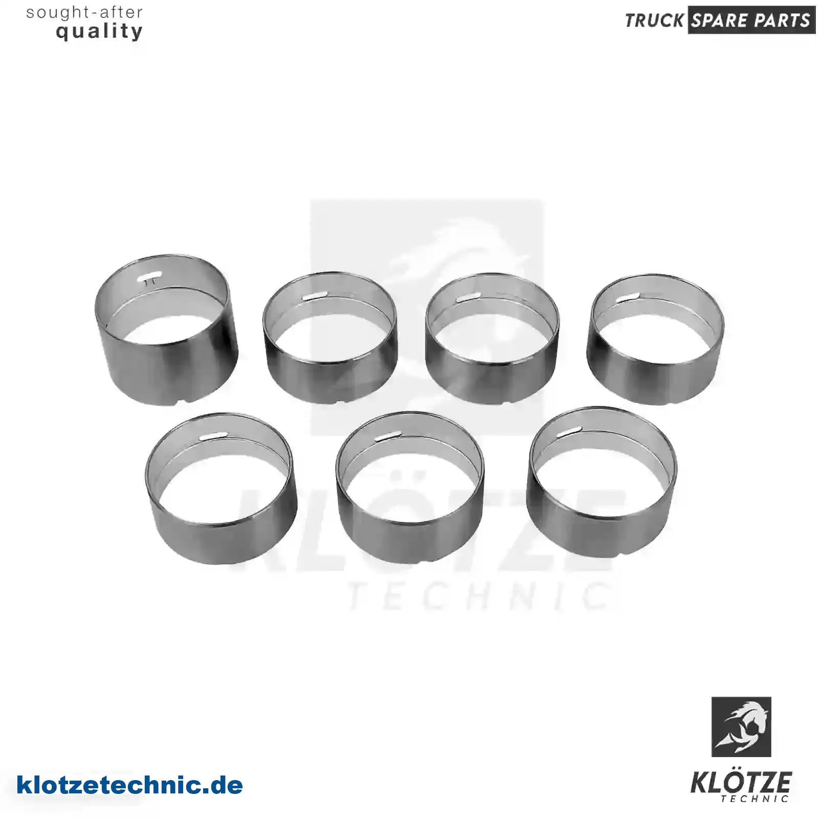 Camshaft bearing kit, 504078222S || Klötze Technic Spare Part | Engine, Accelerator Pedal, Camshaft, Connecting Rod, Crankcase, Crankshaft, Cylinder Head, Engine Suspension Mountings, Exhaust Manifold, Exhaust Gas Recirculation, Filter Kits, Flywheel Housing, General Overhaul Kits, Engine, Intake Manifold, Oil Cleaner, Oil Cooler, Oil Filter, Oil Pump, Oil Sump, Piston & Liner, Sensor & Switch, Timing Case, Turbocharger, Cooling System, Belt Tensioner, Coolant Filter, Coolant Pipe, Corrosion Prevention Agent, Drive, Expansion Tank, Fan, Intercooler, Monitors & Gauges, Radiator, Thermostat, V-Belt / Timing belt, Water Pump, Fuel System, Electronical Injector Unit, Feed Pump, Fuel Filter, cpl., Fuel Gauge Sender,  Fuel Line, Fuel Pump, Fuel Tank, Injection Line Kit, Injection Pump, Exhaust System, Clutch & Pedal, Gearbox, Propeller Shaft, Axles, Brake System, Hubs & Wheels, Suspension, Leaf Spring, Universal Parts / Accessories, Steering, Electrical System, Cabin