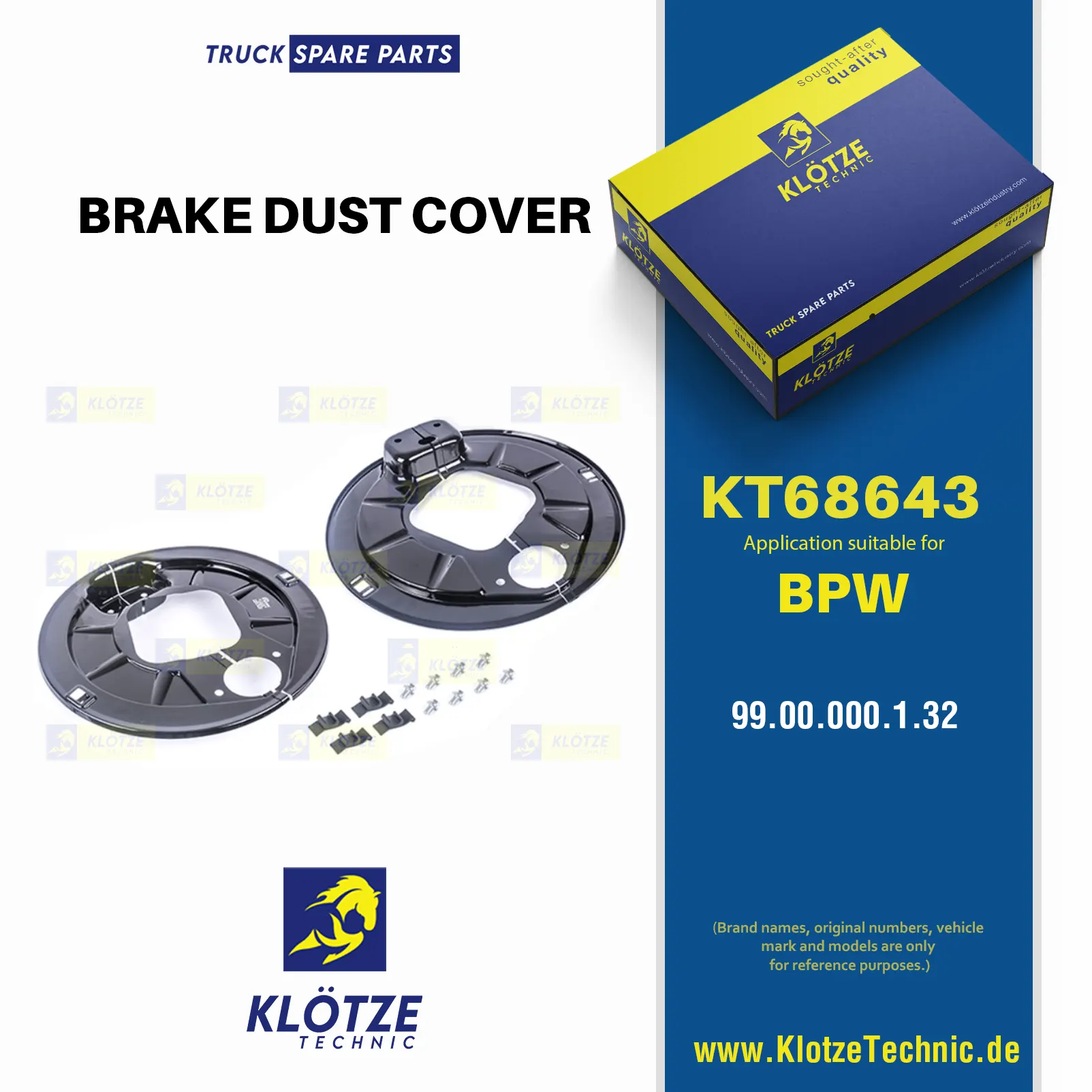 ,  || Klötze Technic Spare Part | Engine, Accelerator Pedal, Camshaft, Connecting Rod, Crankcase, Crankshaft, Cylinder Head, Engine Suspension Mountings, Exhaust Manifold, Exhaust Gas Recirculation, Filter Kits, Flywheel Housing, General Overhaul Kits, Engine, Intake Manifold, Oil Cleaner, Oil Cooler, Oil Filter, Oil Pump, Oil Sump, Piston & Liner, Sensor & Switch, Timing Case, Turbocharger, Cooling System, Belt Tensioner, Coolant Filter, Coolant Pipe, Corrosion Prevention Agent, Drive, Expansion Tank, Fan, Intercooler, Monitors & Gauges, Radiator, Thermostat, V-Belt / Timing belt, Water Pump, Fuel System, Electronical Injector Unit, Feed Pump, Fuel Filter, cpl., Fuel Gauge Sender,  Fuel Line, Fuel Pump, Fuel Tank, Injection Line Kit, Injection Pump, Exhaust System, Clutch & Pedal, Gearbox, Propeller Shaft, Axles, Brake System, Hubs & Wheels, Suspension, Leaf Spring, Universal Parts / Accessories, Steering, Electrical System, Cabin